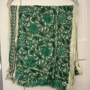 Green Paisley Scarf